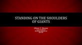 Standing on the Shoulders of Giants Concert Band sheet music cover